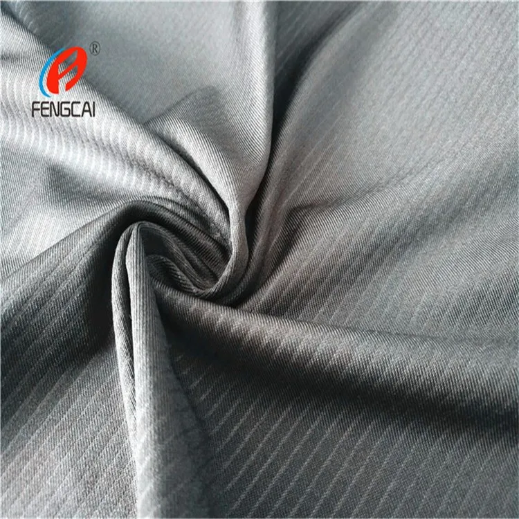 Twill Weft Knitted Stretch Fabric 90 Polyester 10 Spandex Material For ...