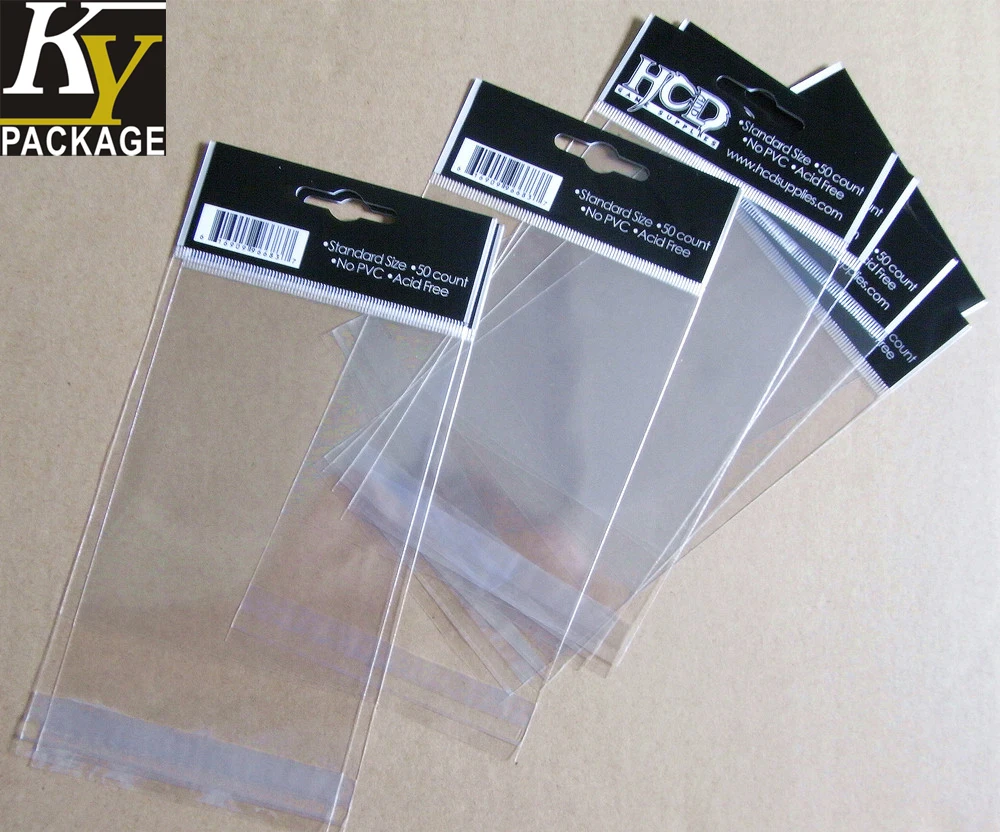 Manufacture Customize Self Adhesive Opp Bag Definition With Header 