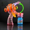 Flashing lights/ music/ 2 bottle pots bubble gun ,Clown Fish Bubble Gun