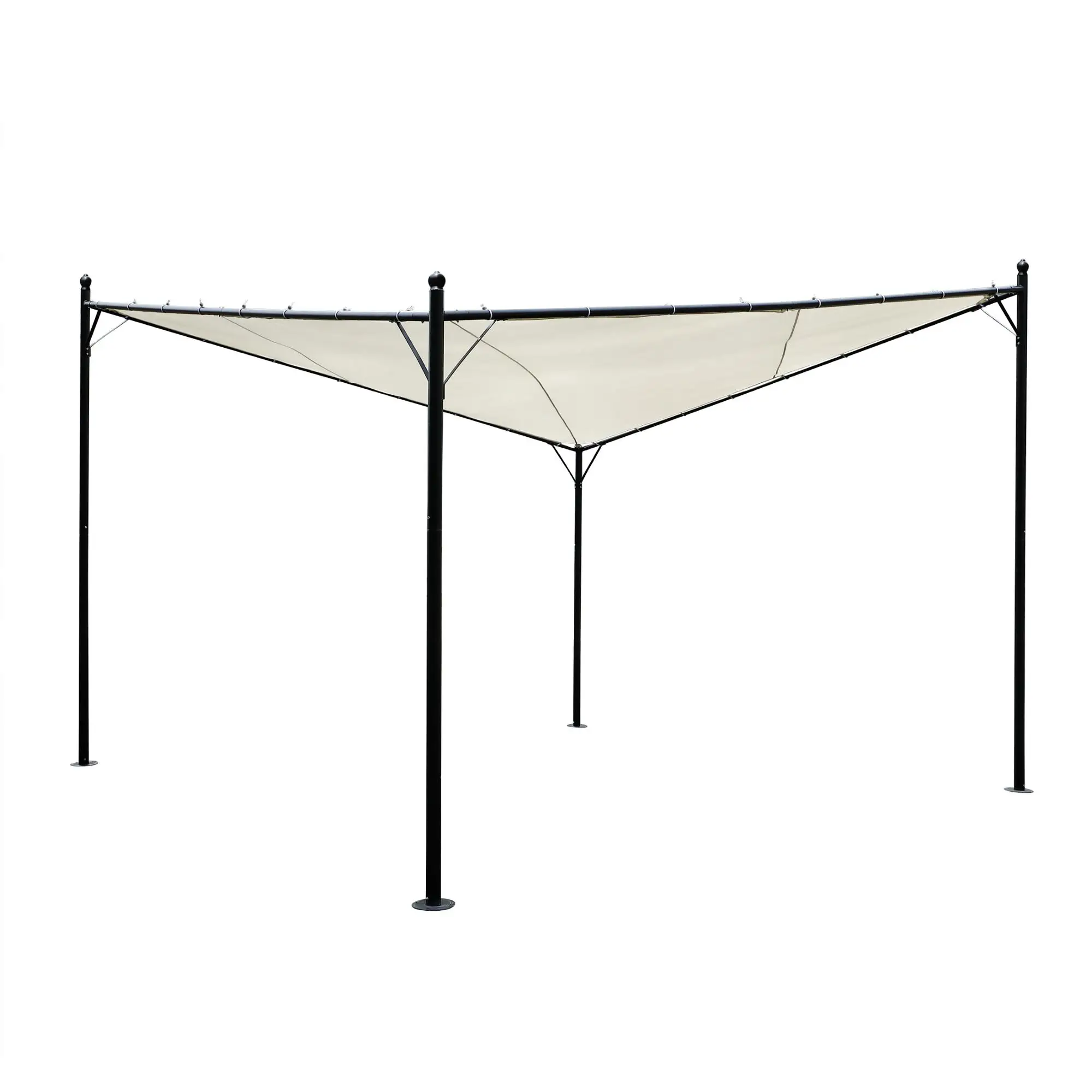 Steel Oxford Fabric Folding Square Butterfly Gazebo,10 X 10 Ft 