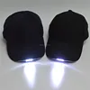 travel camping fishing led baseball cap custom blank camo cotton cap with built-in led light