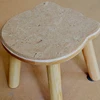 Top selling natural eco-friendly unique design cartoon cork kids stool