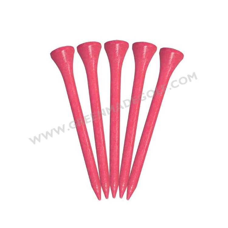 70mm Wooden Colorful Golf Tees Pink Unbreakable Golf Tees Buy