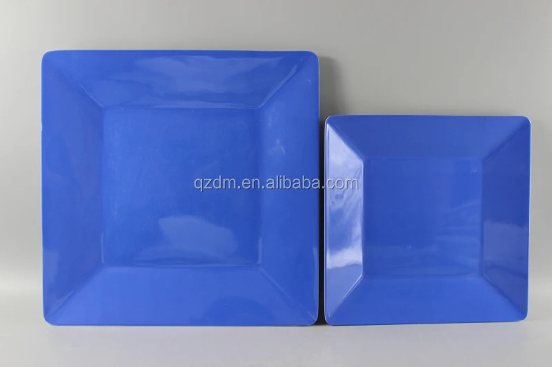 melamine square dinner plate solid color/candy color