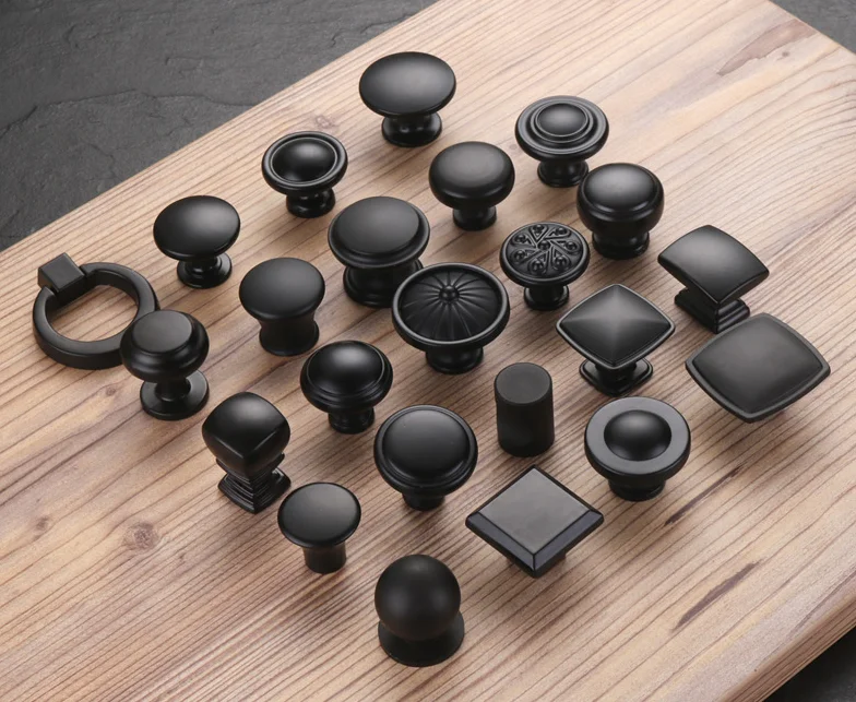 Knurled Brass Aluminum Unique Chrome Black Gold Furniture Door