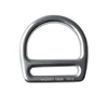 Custom high tensile aluminum alloy flat engraved d ring snap hook