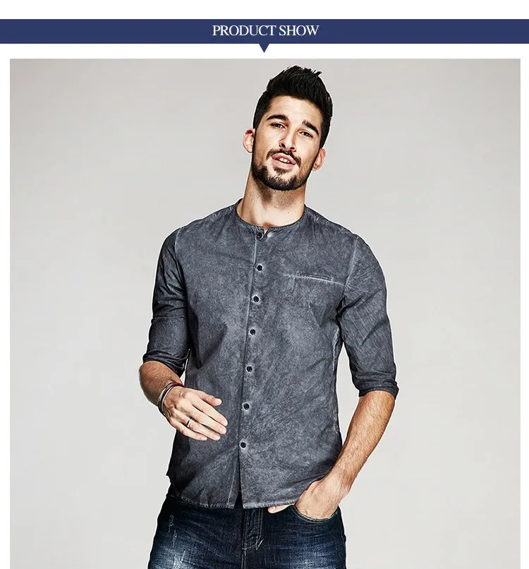 Custom Shirt Tailoring Fashion Middle Sleeve Model Man Shirt - Buy ...