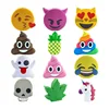 Cartoon Emoji Mobile Phone Charger Power Bank Unicorn PVC Power Bank Customized Shaped Portable 2600mAh Power Banks Free Sample