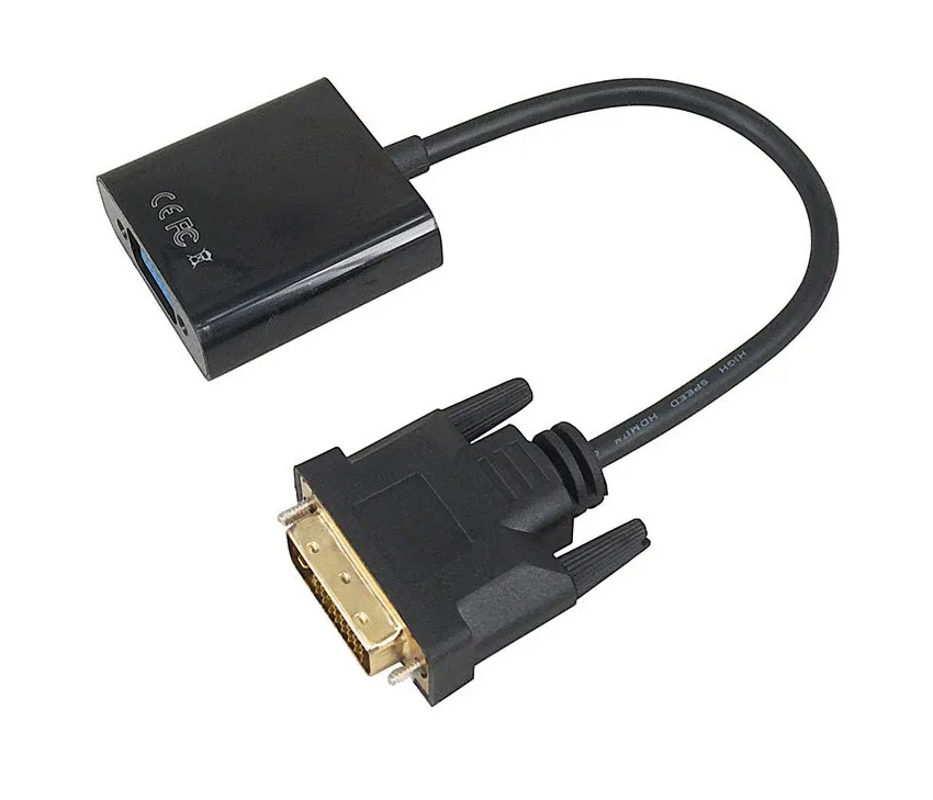 Dvi To Vga Adapter Cable 1080p Dvi D To Vga Cable 24 1 25 Pin Dvi Male