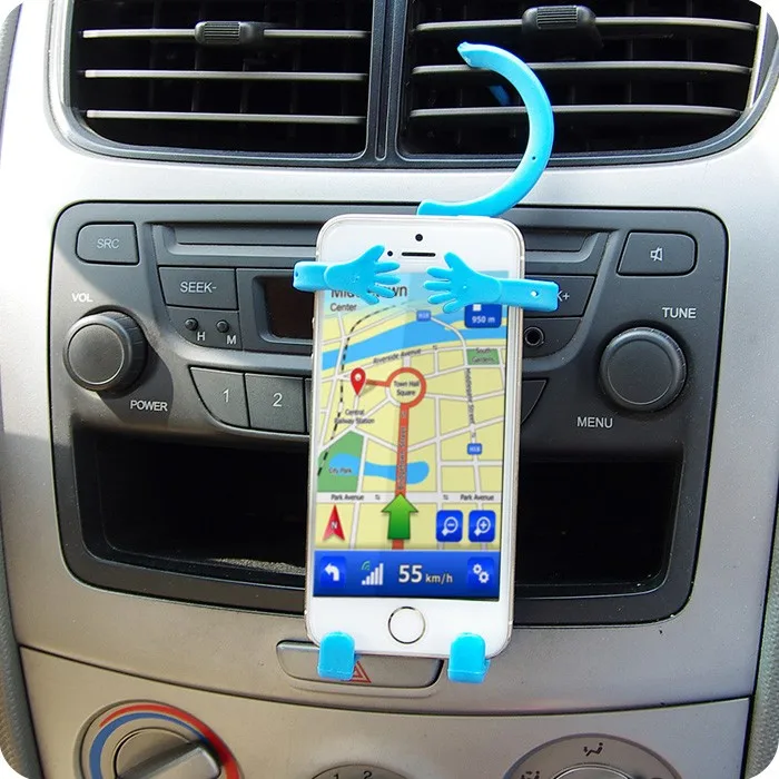 Man Shape Colorful Funny Cell Phone Holder For Bicycle,Desk,Kitchen