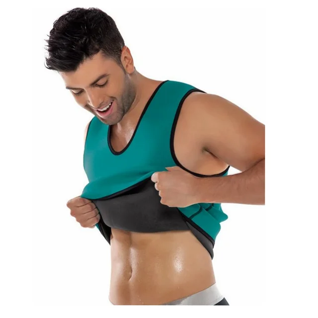 new neoprene vest waist cincher chest binder body shaper men