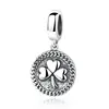 SCC039 925 Sterling Silver Jewelry Makings Accessories Pink Moon Heart Pendants Charms DIY Beads Pendants