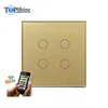Topshine New Design EU UK 4 Gang Switch Smart WiFi Switch Works With Amazon Echo and Google Home Assistant