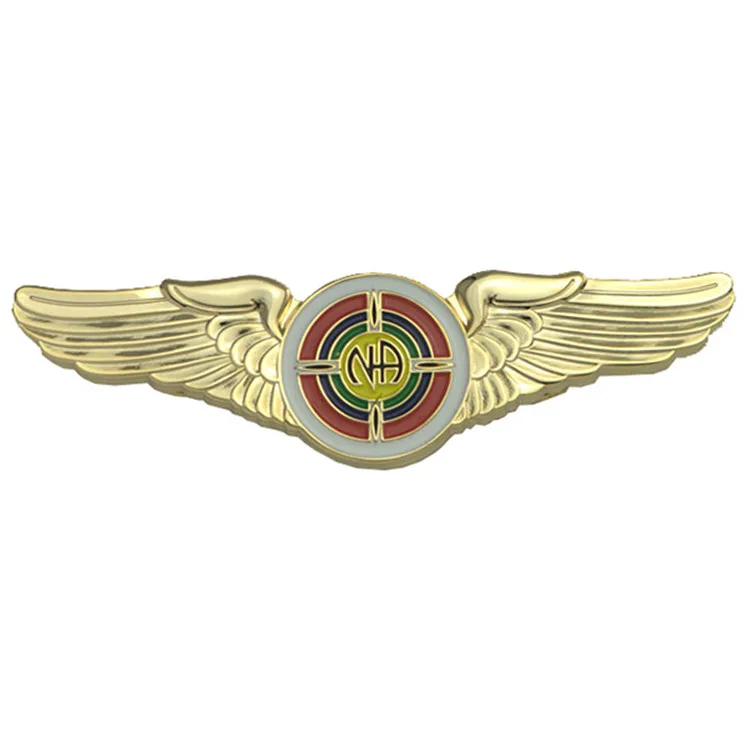 Custom Metal Pilot Wings Painting Metal Wing Pin Badges Buy Metal