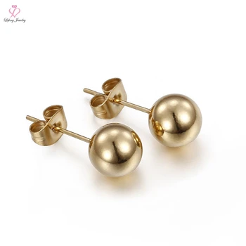Woman Gypsy Young Simple Design Rolled Solid Stud Small Gold Woman Gypsy Young Simple Design Rolled Solid Stud Small Gold Earring