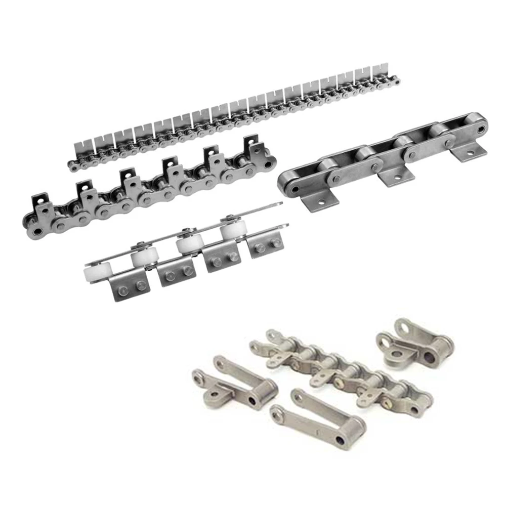 S C Type Steel Agricultural Chain With Attachments For Rice Harvester