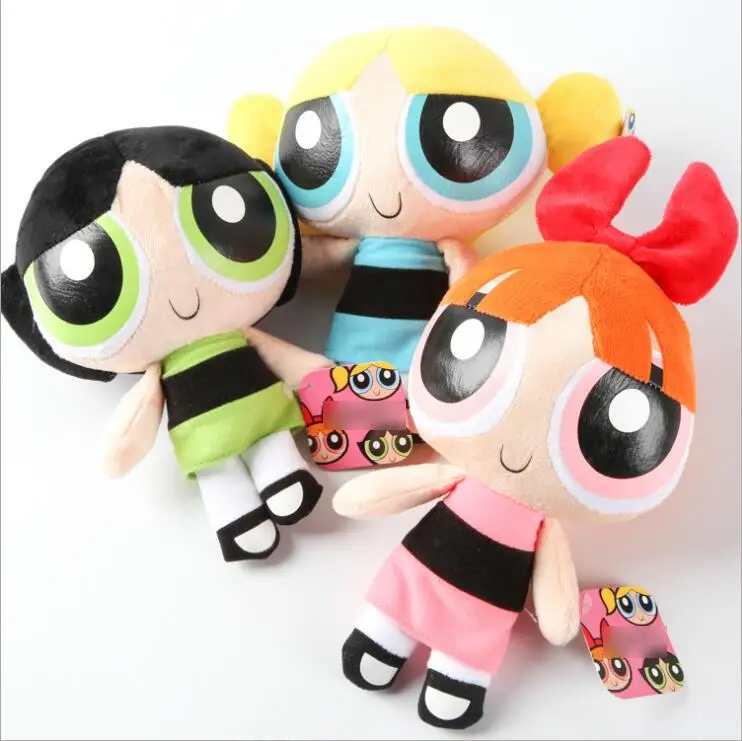 2016 2016 Free shipping The Powerpuff Girls Plush toy doll Sucker ornaments cloth doll