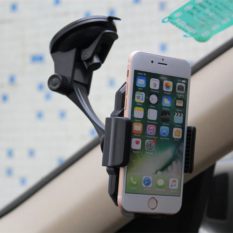 107093a Universal Retractable Cell Phone Clip Holder Flexible Long Arm