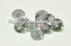 2012 newest concave cutting and rainbow natural color hot sale mystic quartz
