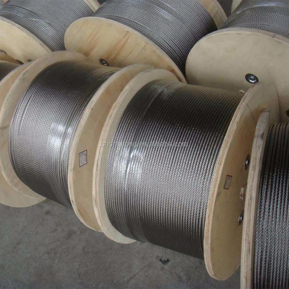 热卖1/8 "7x19 ips/弹性公网ip (eip) 热浸镀锌飞机电缆钢丝绳