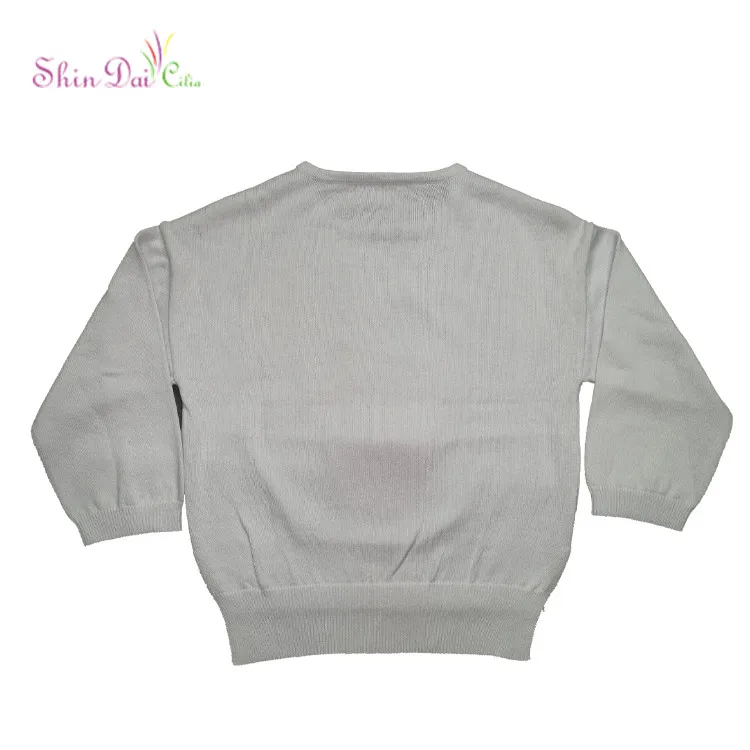 Latest Design New Autumn Unique Baby Girl Sequin Embroidery Children Sweater
