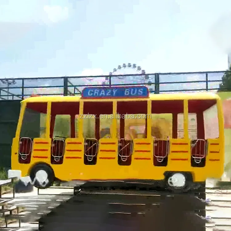 Theme park kids amusement Crazy Bus Rides