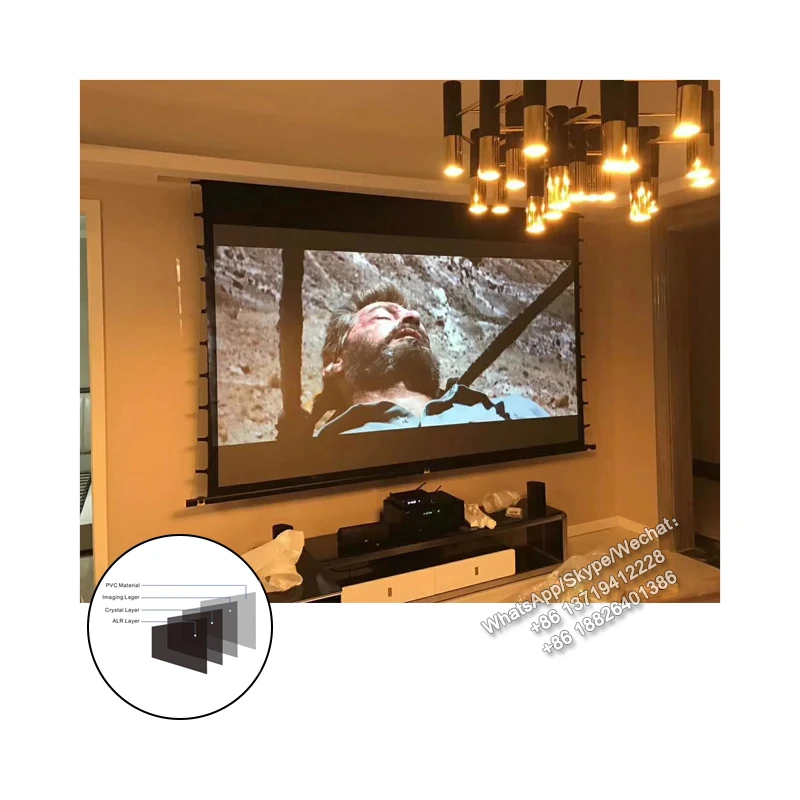 Xyscreen High Definition Black Diamond Projection Screen Projector