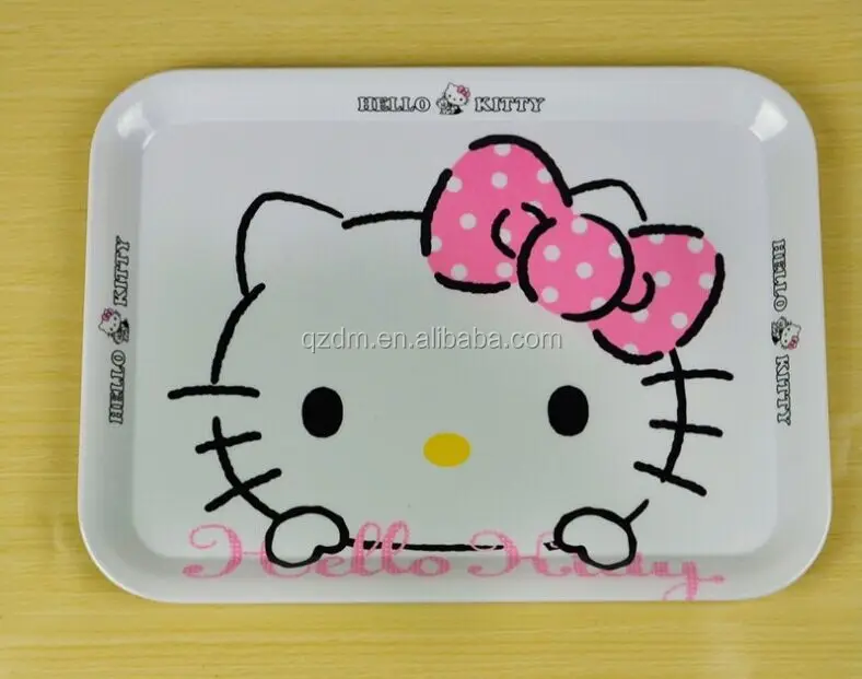 Custom Print Melamine Food Tary For Kids