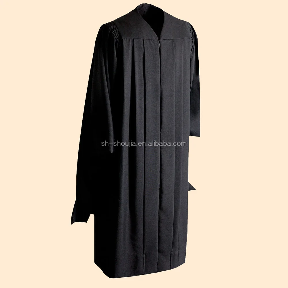 Premium Black Masters Graduation Gown,Masters Graduation Gown,Masters