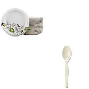 KITDXESXP9PATHPKDXETM117 - Value Kit - Dixie Heavy-Mediumweight Polystyrene Cutlery (DXETM117) and Dixie Ultra Pathways Heavyweight Paper Plates (DXESXP9PATHPK)