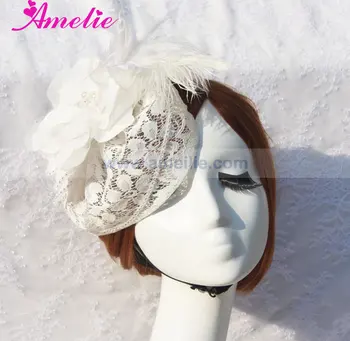 lace wedding hats