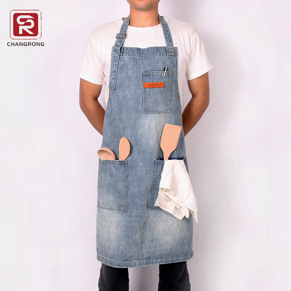 mens denim apron