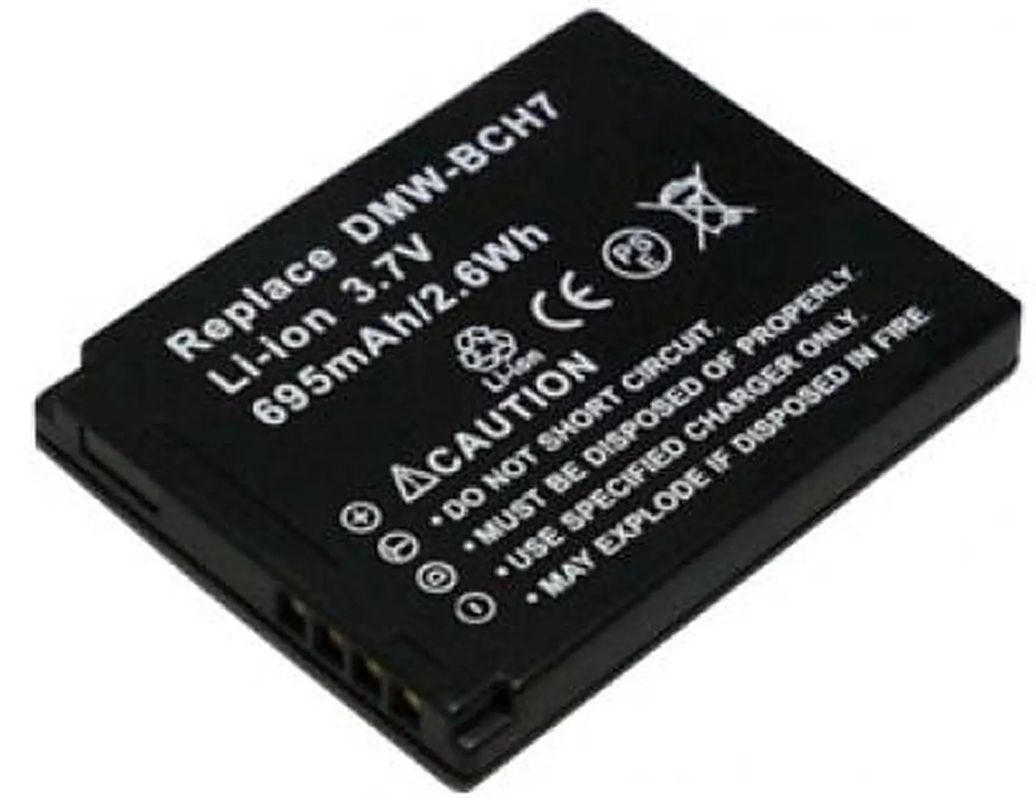 PowerSmart 3.7V 695mAh Li-ion Battery for PANASONIC Lumix DMC-FP1, Lumix DMC-FP1A, Lumix DMC-FP1EB-A, Lumix DMC-FP1EB-D, Lumix DMC-FP1EB-K, Lumix DMC-FP1EB-P, Lumix DMC-FP1G, Lumix DMC-FP1H, Lumix DMC-FP2, Lumix DMC-FP2H, Lumix DMC-FP2R, Lumix DMC-FP3, Lumix DMC-FP3A, Lumix DMC-FP3K,Lumix DMC-FT10,