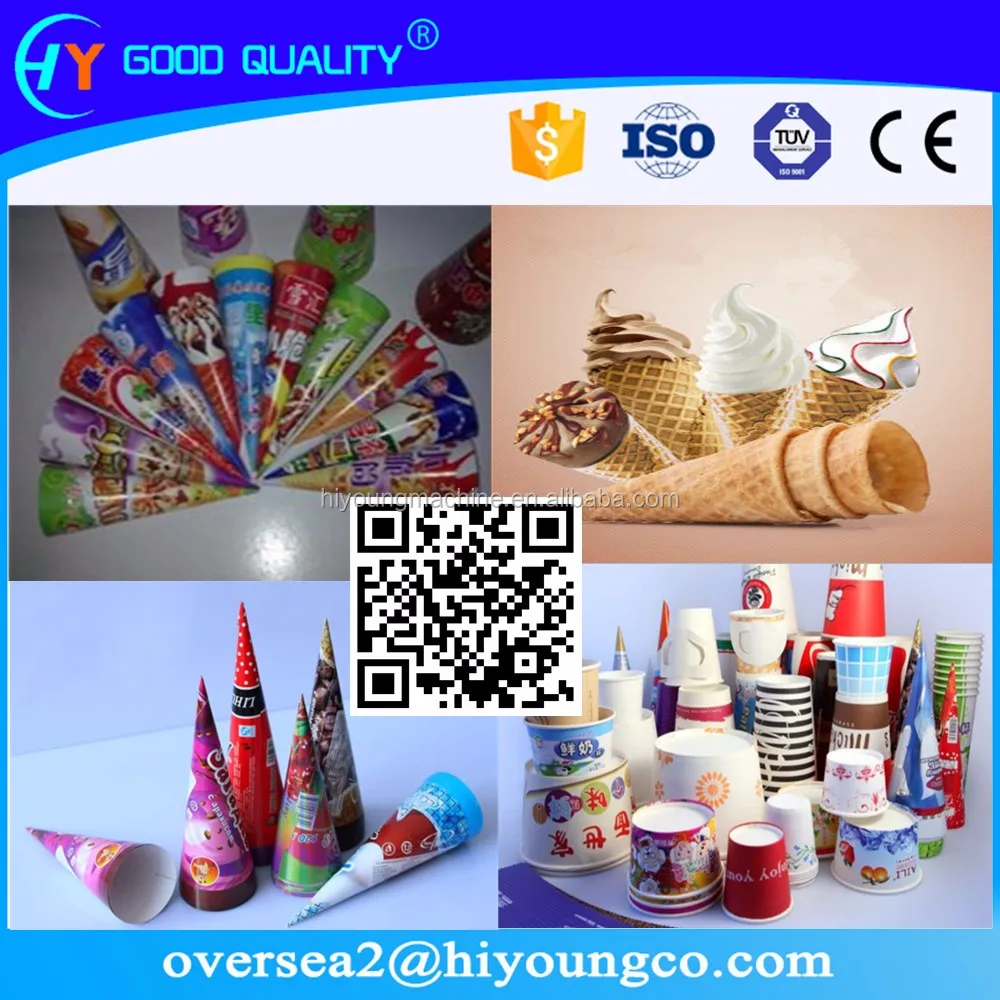 Ice Cream Cone Paper Maker/ Paper Cone Making Machine / Paper Cone