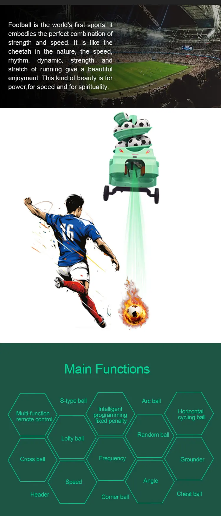 automatic soccer ball launcher