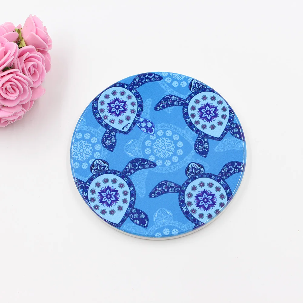 Customized Ceramic White Coaster Ceramic Cork Coaster Buy Blank