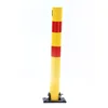 Yellow Stainless Parking Steel Pole Wheel Straight Stick Type Lock