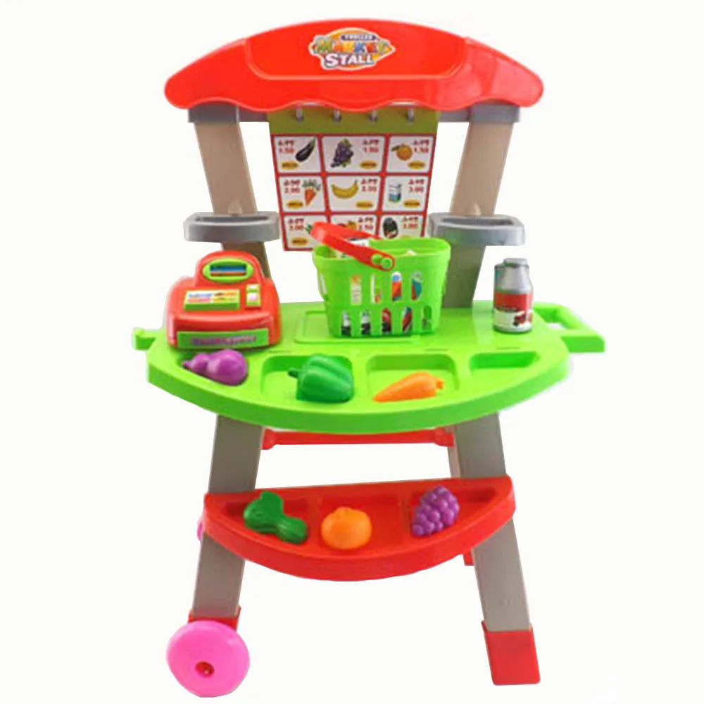 supermarket and trolley playset