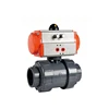 Spring Return Air Control Water Flow Pneumatic PVC Ball Valve