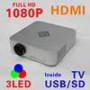 LCOS projector, Mini projector, with USB/SD reading all files, HDMI, 1080p