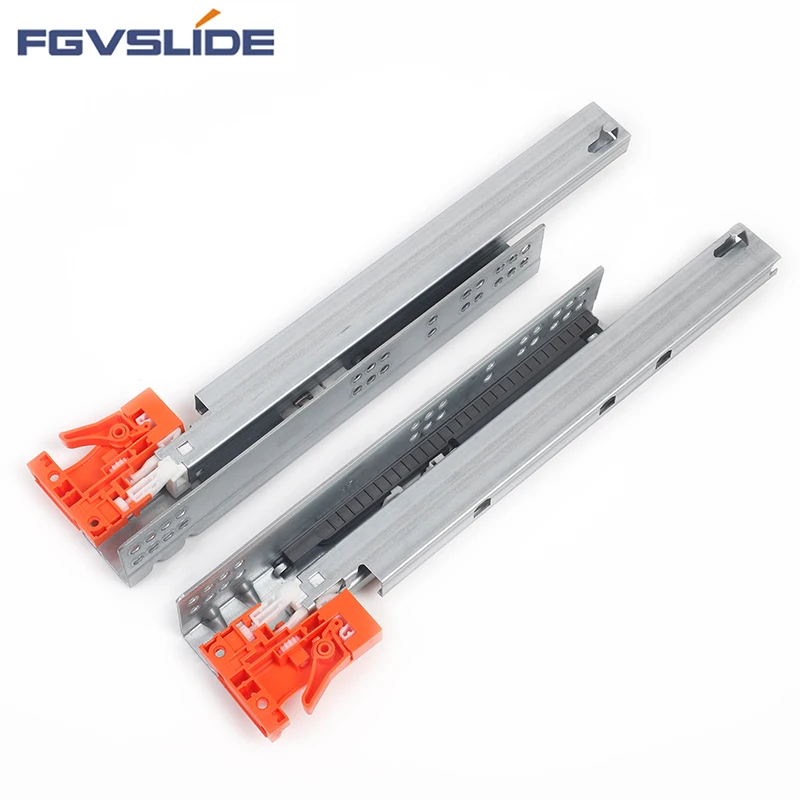 Soft close undermounting simple extension cabinet runners/slides 