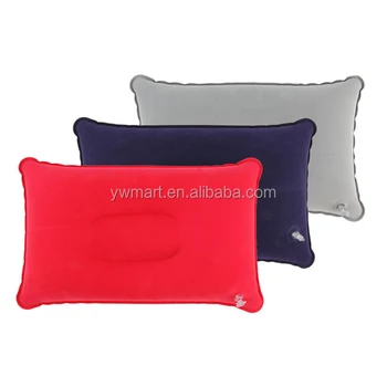 Customize Inflatable Rectangle Neck Pillow And Pvc Travel Pillow