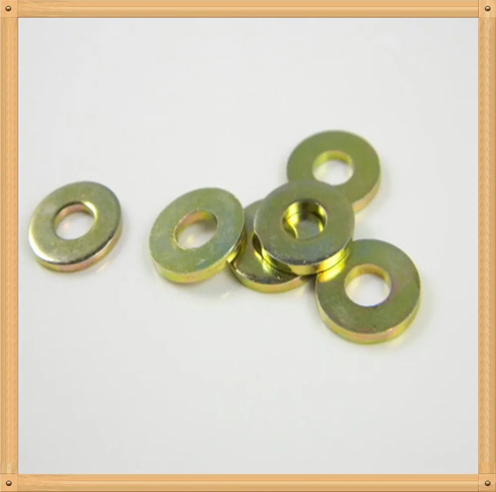 Factory Sell Zinc Plated Flat Washer 3/8" Din7989 Flat Washer With Black Zinc Plated