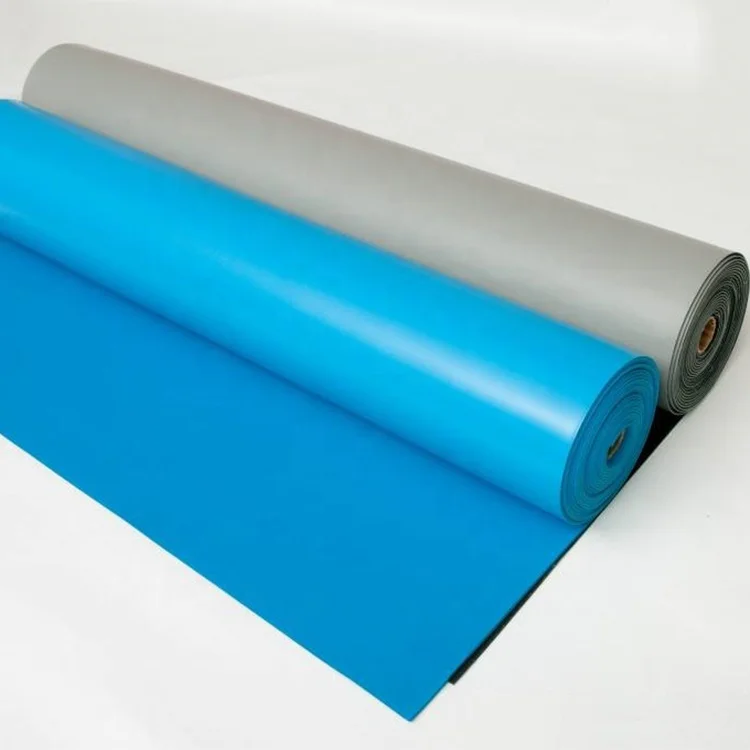 Antistatic 2 Layers 120cmx10m Esd Blue Rubber Table Mat - Buy Esd Blue ...