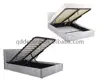 2017 high quality bedroom furniture Silver Storage Crushed Velvet Bed design for network cable