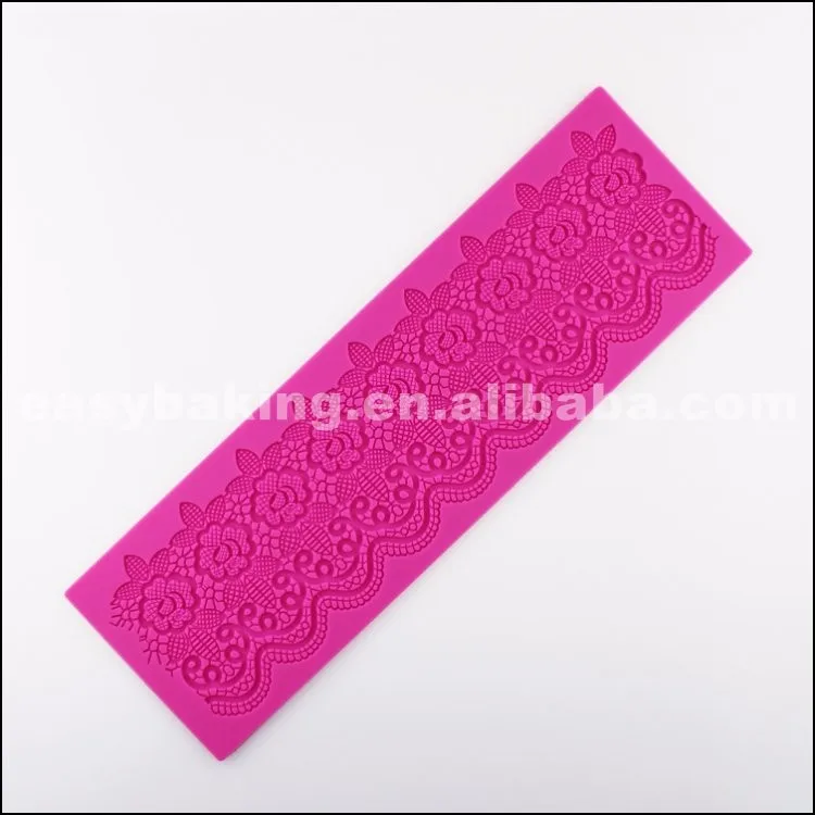 SLM-24 Lovely Silicone Mats Lace Fondant Molds for cake decorating