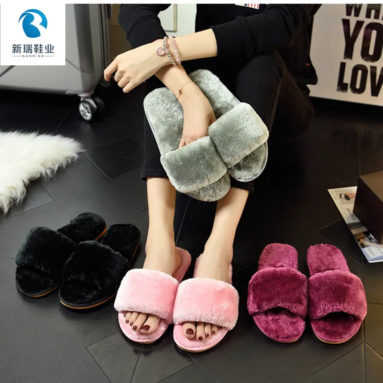 soft open toe slippers