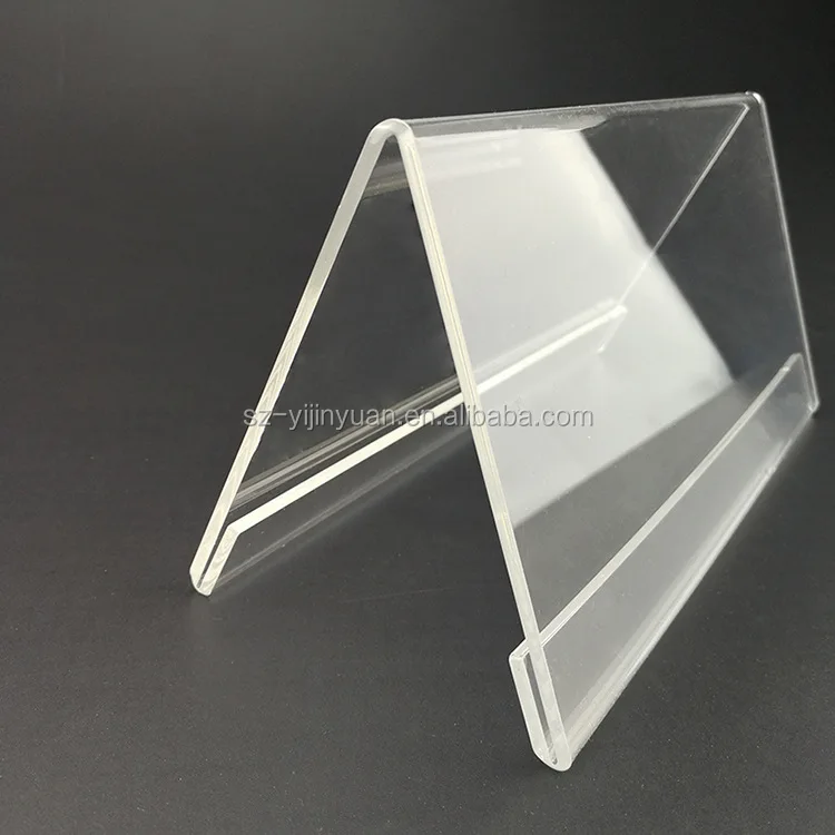5.9inch Solid Acrylic Label Holder Price Display Stands Wholesale L
