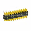 gold-plated round pin header connectorterminal block layer with 4 pole With UL TUV 023 From ULO