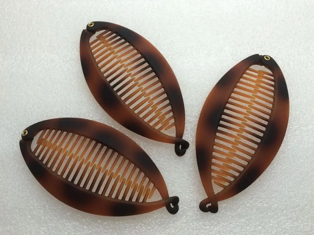 French Styles two color  hair banana clip fish comb clips for women,girls